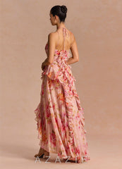 Hatsu {color} Maxi Dress sp_bouquet_floral_#bf134422