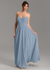 Azazie Meleena Dusty Blue A-Line Strapless Chiffon Dress dusty_blue
