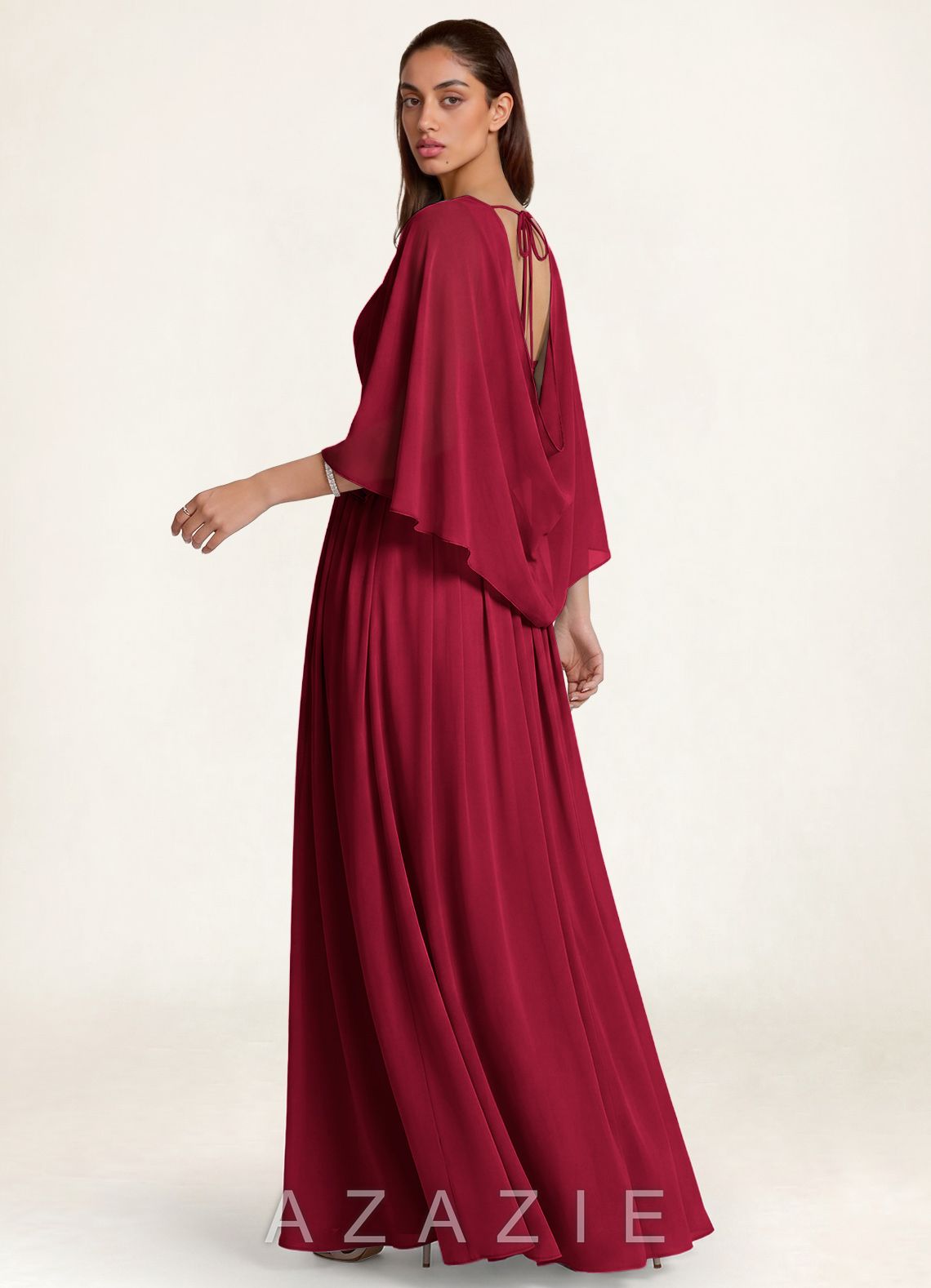 Azazie Matching Color Classic Chiffon Shawl