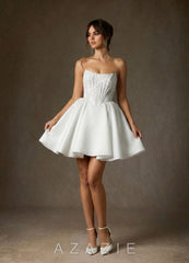 Azazie Barica Diamond White A-Line Strapless Lace Dress diamond_white