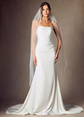 Jenna Pearl Waltz Length Veil diamond_white