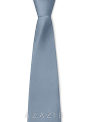 Boy's Matte Satin Neck Tie dusty_blue