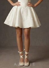 Ballet-Inspired Satin Mary Jane Heels with Detachable Ribbon & Chunky Block Heel champagne