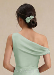 Darling Poise Matte Satin Ivory Flower 2-Piece Hair Tie Set