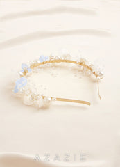 Pearl Floral Headband baby_blue