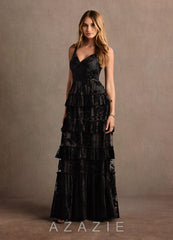 Cammy {color} Ruffle Maxi Dress sp_black_#bk1343211
