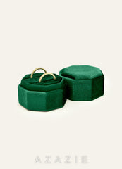 Wedding Day Velvet Ring Box green