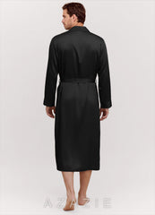 Men's Classic Satin Robe black