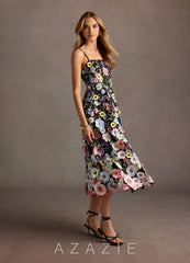 Nia {color} Floral Midi Dress
