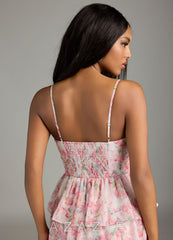 Azazie Kaiden Abstract Watercolor Floral A-Line Sweetheart Neckline Chiffon Dress abstract_watercolor_floral