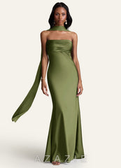 Azazie Matching Color Stretch Satin Scarf