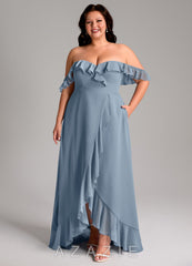 Azazie Lyra Dusty Blue A-Line Chiffon Convertible Dress dusty_blue