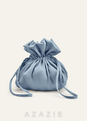 Matching Color Satin Drawstring Handbag