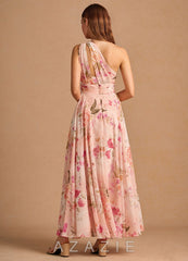 Noelle {color} Maxi Dress sp_abstract_bouquet_floral_#111401