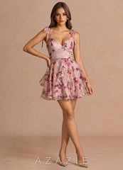 Harmony {color} Mini Dress sp_mauve_floral_#mf134274