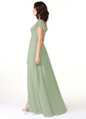 Azazie Omari Dusty Sage A-Line Chiffon Dress dusty_sage