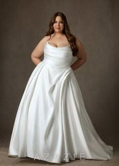 Azazie Adelise Diamond White Ball-Gown Strapless Satin Dress diamond_white