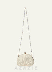 Pearl Bag Strap Charm Elegant Layered Design Phone Chain ivory