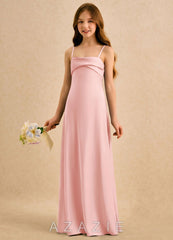 Azazie Mirabella Girls Formal Powder Pink Sheath Sweetheart Neckline Stretch Satin Dress powder_pink