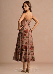Aurra {color} Midi Dress sp_mauve_multi_#mm134318
