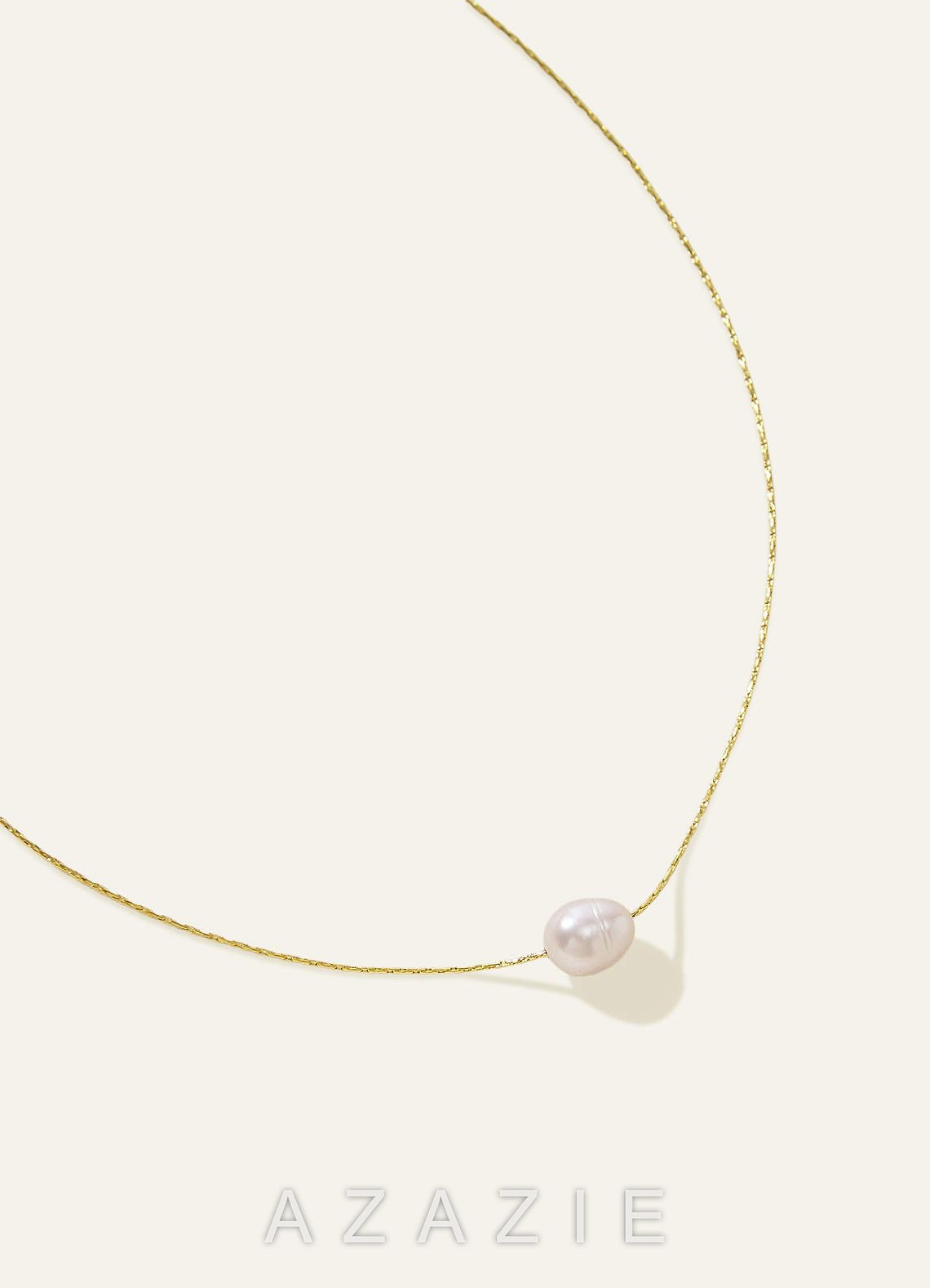Pearl Solitaire Necklace