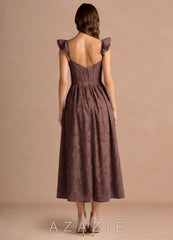 Denisse {color} Midi Dress mocha_coco_#134126