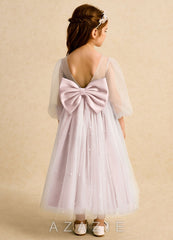 Azazie Trudy Blushing Pink Ball-Gown Sweetheart Neckline Tulle Dress blushing_pink
