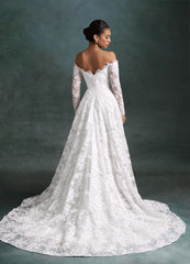 Azazie Skylar Diamond White A-Line Sweetheart Neckline Lace Dress diamond_white