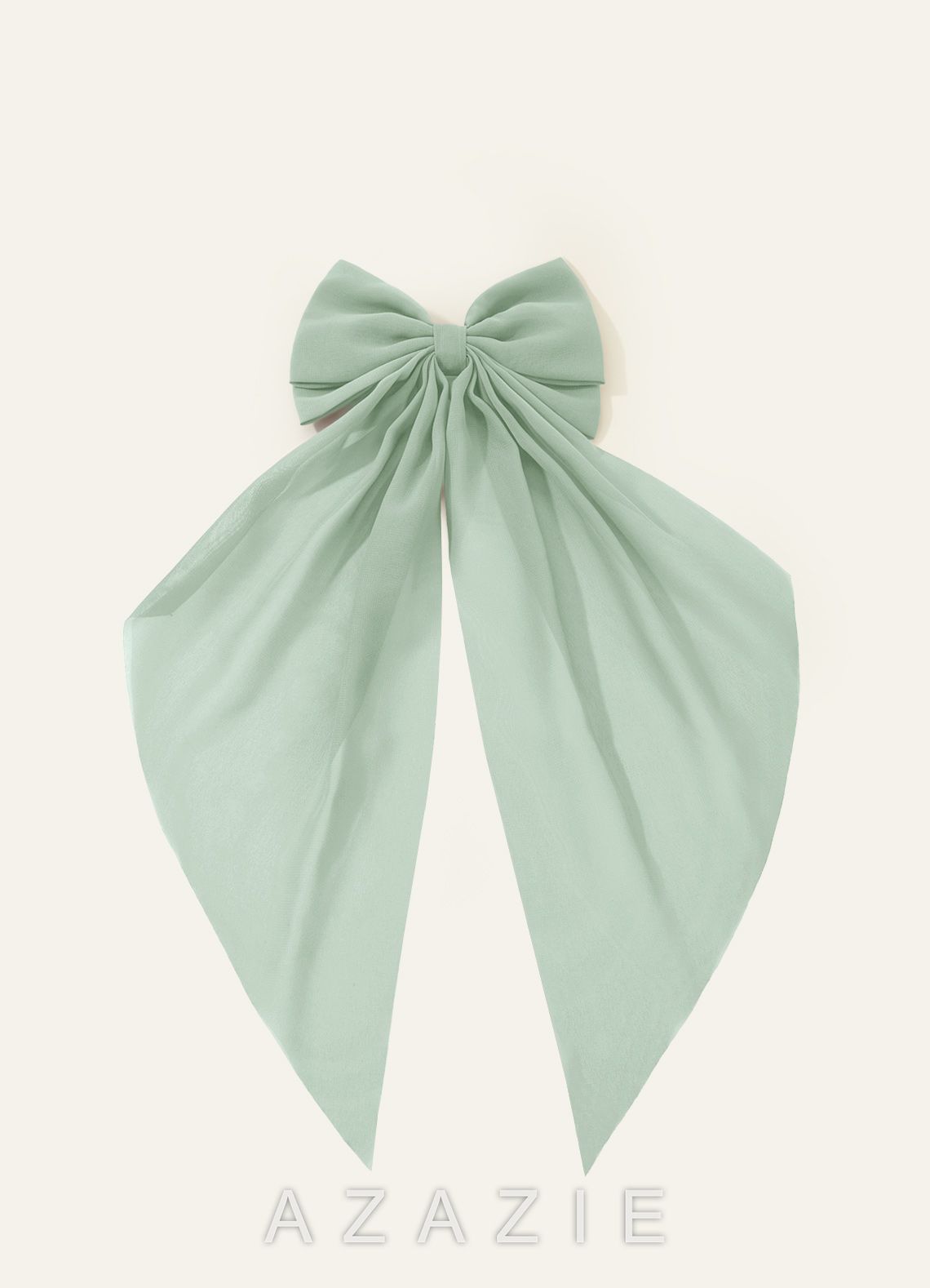 Matching Color Chiffon Bow Hair Clip