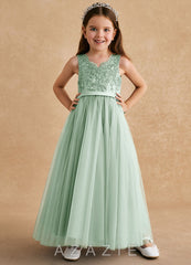 Azazie Cinna Agave A-Line Lace Tulle Dress
