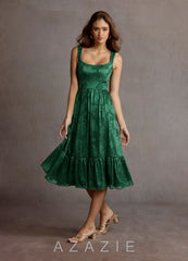 Kenya {color} Midi Dress sp_dark_green_#134292