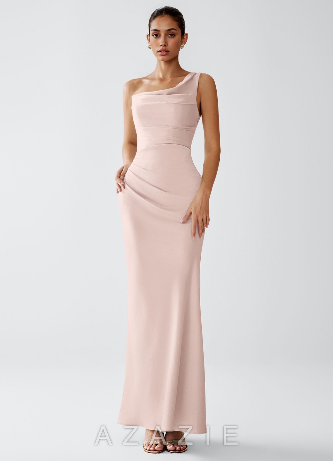 Kira {color} Luminous Satin Maxi Dress