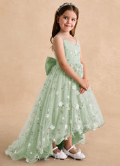 Azazie Celia Dusty Sage A-Line Spaghetti Strap Tulle Dress dusty_sage