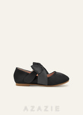 Satin Bow Mary Jane Girls' Flat Shoes