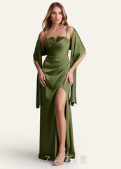 Azazie Matching Color Ireland Stretch Satin Shawl