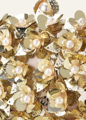 3D Floral Embellished Evening Clutch