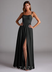Azazie Calianna Black A-Line Off the Shoulder Stretch Satin Convertible Dress