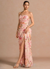 Kaavia {color} Maxi Dress sp_abstract_bouquet_floral_#111401