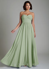 Azazie Petra Dusty Sage A-Line Corset Chiffon Dress dusty_sage