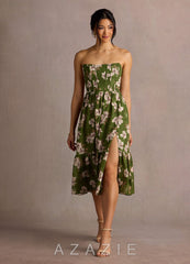 Gigi {color} Midi Dress sp_green_floral_#gf134273