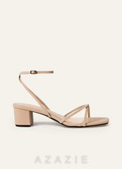 Ankle Strap Cross Knot Heel Sandals