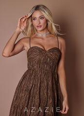 Effie {color} Maxi Dress sp_metallic_brown_#mb134234