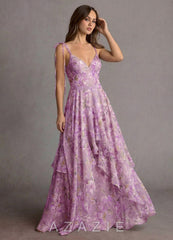 Harmony {color} Maxi Dress sp_violet_floral_#vf134429