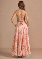 Elvira {color} Maxi Dress sp_abstract_bouquet_floral_#111401