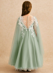 Azazie Dandelion Dusty Sage Ball-Gown Lace Dress dusty_sage