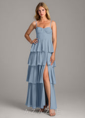 Azazie Alanna Dusty Blue A-Line Sweetheart Neckline Chiffon Dress dusty_blue