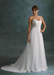 Azazie Laurelle Diamond White A-Line Chiffon Dress diamond_white