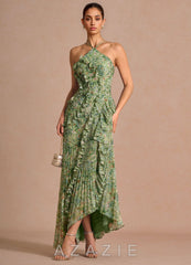 Hatsu {color} Maxi Dress sp_green_floral_#gf134901