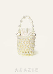 Pearl Bucket Bag with Dual Detachable Straps