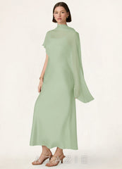 Azazie Matching Color Chiffon Bias Cut Cape